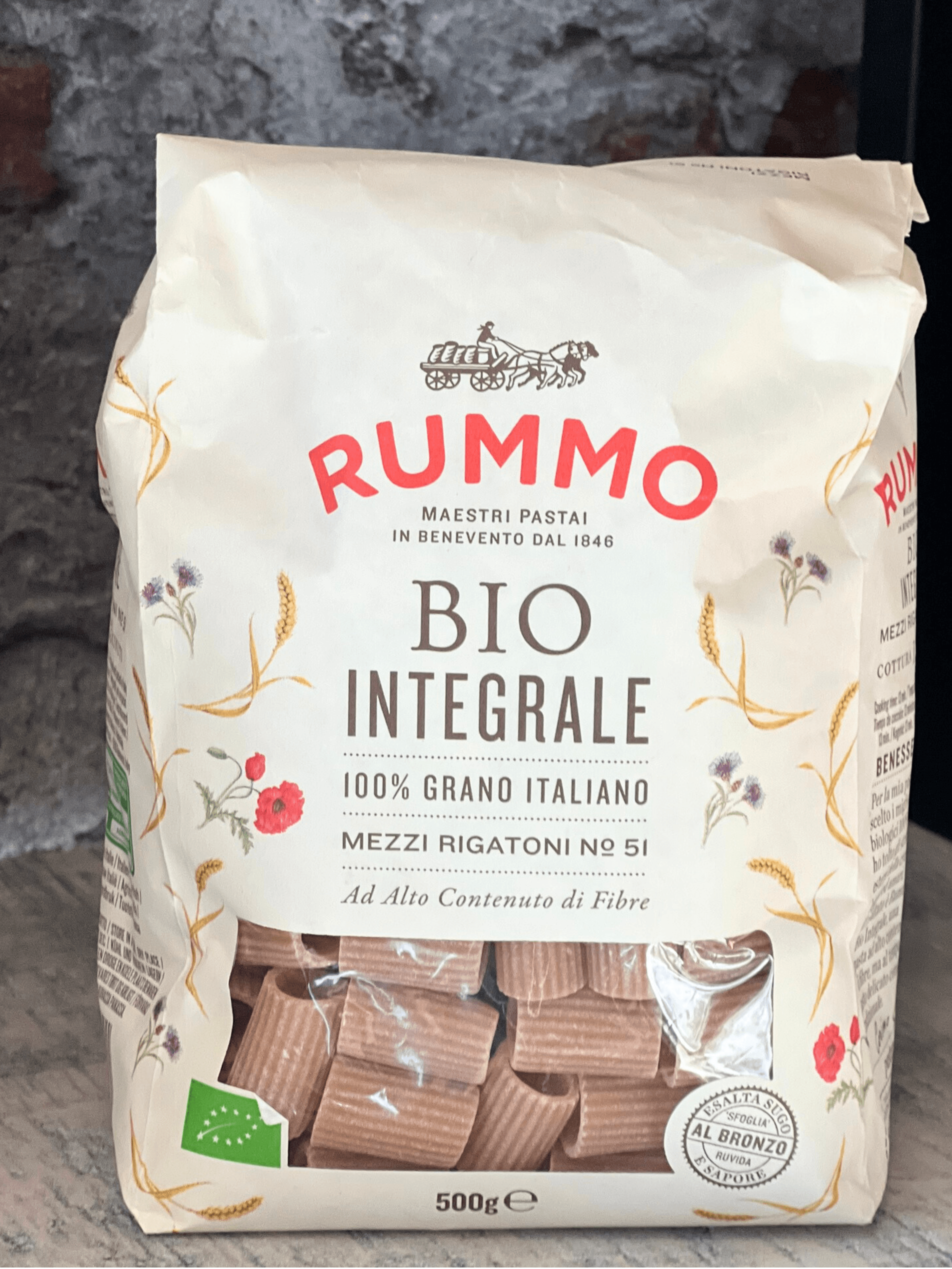 Rummo Mezzi Rigatoni Bio  N° 51 500g